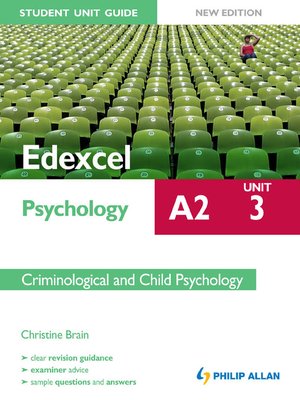 edexcel psychology unit 1 and 2 Read this essay and over 1,500,000 others like it now don't miss your chance to earn better grades and be a better writer. edexcel psychology unit 1 and 2 Read this essay and over 1,500,000 others like it now don't miss your chance to earn better grades and be a better writer.